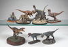 Lot 397: One of five groups of replica dinosaur models Starting bid: $300 Estimate: $6-800
