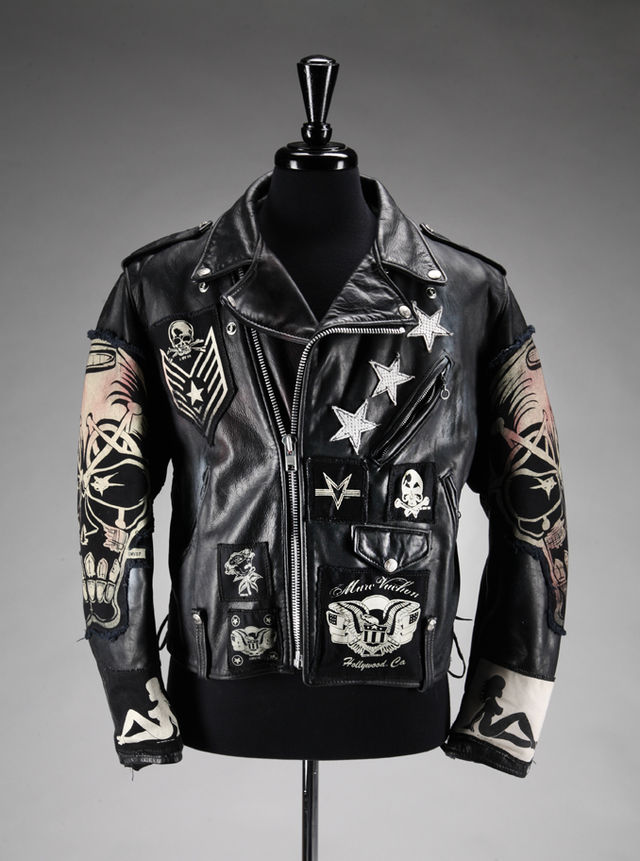 Lot 370: Slash-owned custom Marc Vachon leather jacket