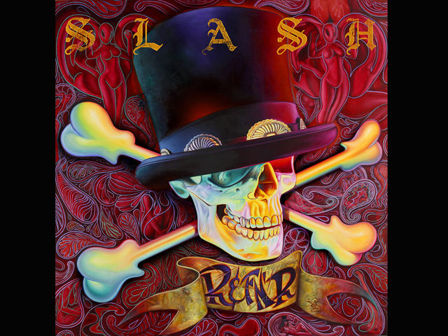 The cover art for the debut Slash solo LP