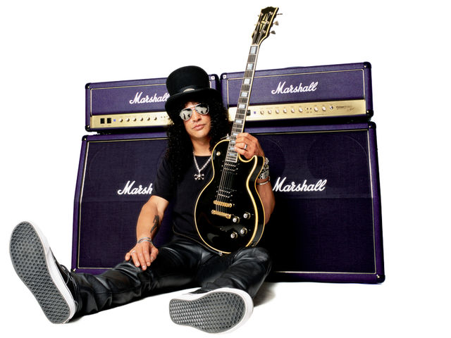 Slash is in good spirits - now