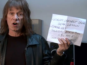 Spinal Tap's Nigel Tufnel promotes Steve Vai's Guinness Record attempt