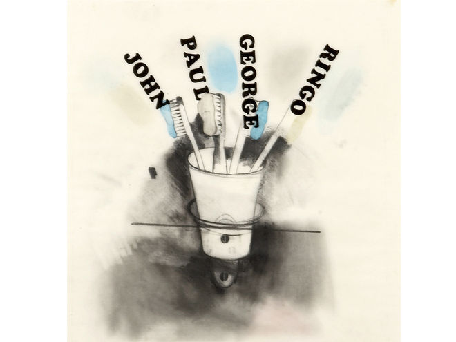 Beatles unused Jim Dine album artwork for sale