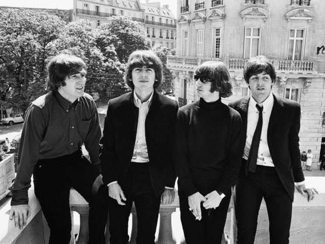 The Beatles: gently weeping into their guitars.