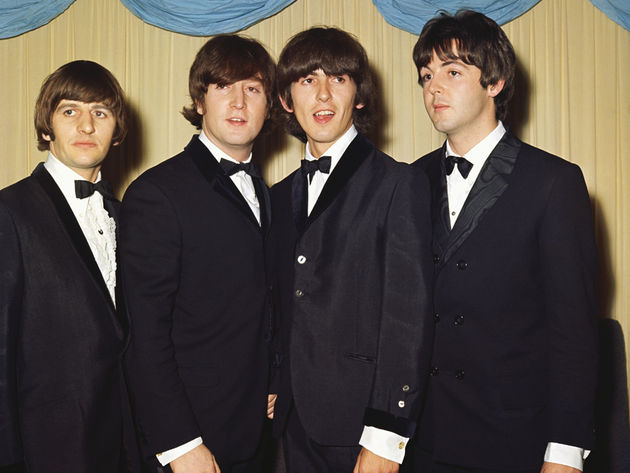 The Beatles are in black, and BlueBeat may be feeling blue