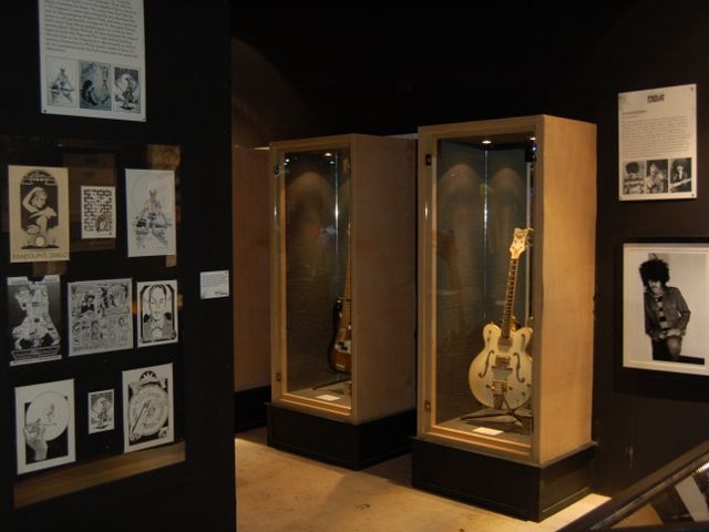 Instruments A shot of some of the guitars on show at Still In Love With You