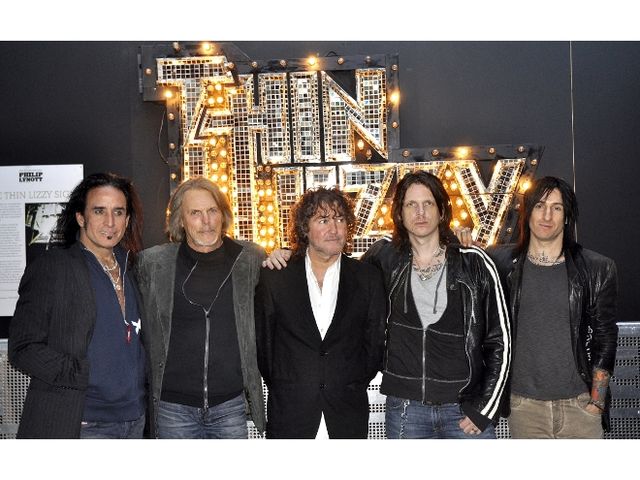 Thin Lizzy Members of Thin Lizzy at the event's opening