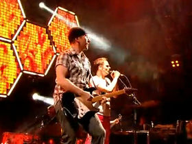 U2's The Edge joins Muse at Glastonbury