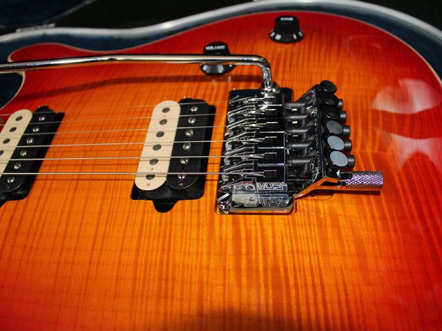 Eddie Van Halen donates a 1999 Wolfgang guitar to charity Bridge detail