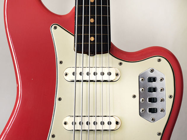 Fender Bass VI Pickup/switch detail including the infamous 'strangle switch'