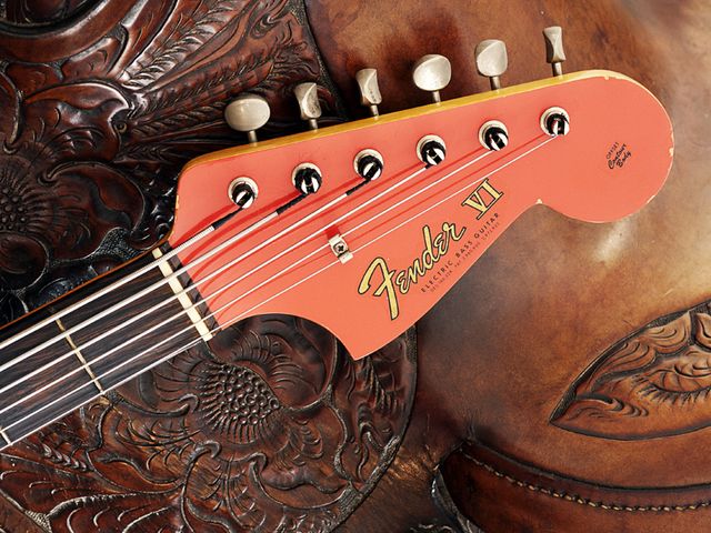 Fender Bass VI Headstock detail