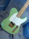 Sea Foam Green with gold hardware and Eldred Esquire wiring