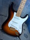In 2-Tone sunburst with an AA flame maple top and Fender Fat '50s pickups