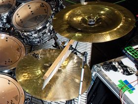 Thirty Seconds To Mars' drum setup in pictures