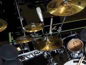 Thirty Seconds To Mars' drum setup in pictures