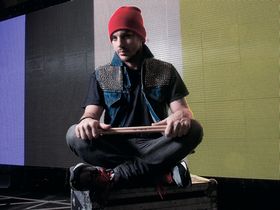 Thirty Seconds To Mars' drum setup in pictures