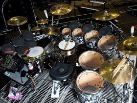 Thirty Seconds To Mars' drum setup in pictures