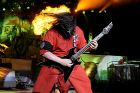 Slipknot's Mick Thomson and Jim Root talk gear, tone and being flat broke