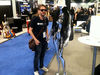 We used our best lines on the shiny plastic woman... ...but unfortunately she wasn't into the always-misguided 'sunglasses indoors' look. On that note, we'll see you at NAMM 2012!