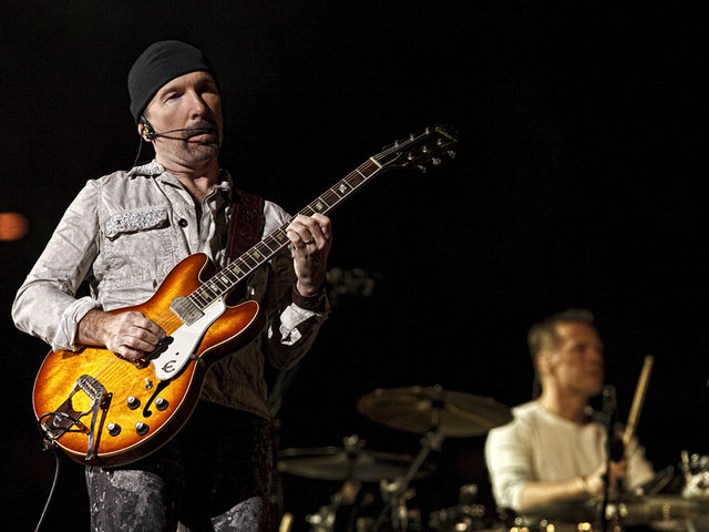 The Edge and Larry Mullen Jr Foxboro, Massachusetts, September 2009