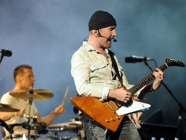 Larry Mullen Jr and The Edge Toronto, September 2009
