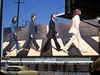 The Beatles walk off into history...on a Sunset Boulevard billboard