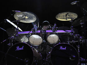 Bullet For My Valentine's drum setup in pictures