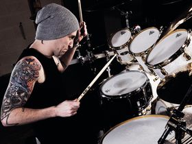 Bullet For My Valentine's drum setup in pictures