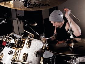 Bullet For My Valentine's drum setup in pictures