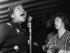 Sister Rosetta Tharpe 'Little Rosetta', pictured here singing with Northern Irish blues singer Ottilie Patterson