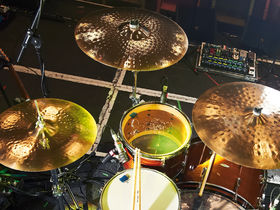 Brian Lane's Brand New drum setup in pictures