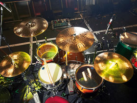 Brian Lane's Brand New drum setup in pictures