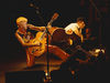Setzer on stage with The Stray Cats