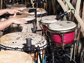 The Cirque Du Soleil's percussion setup in pictures