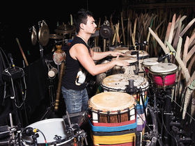 The Cirque Du Soleil's percussion setup in pictures