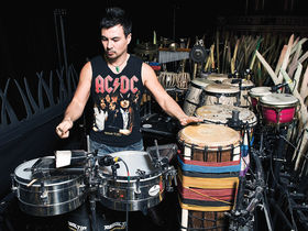 The Cirque Du Soleil's percussion setup in pictures