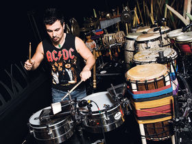 The Cirque Du Soleil's percussion setup in pictures