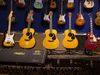 The Eric Clapton Crossroads Guitar Collection in pictures (from left) Fender Eric Clapton "Brownie" Tribute Stratocaster, Martin 000-45EC "Crossroads" Madagascar Rosewood, 000-45EC "Crossroads" Brazilian Rosewood, 000-28EC "Crossroads" Madagascar Rosewood, Gibson Harrison-Clapton "Lucy" Les Paul