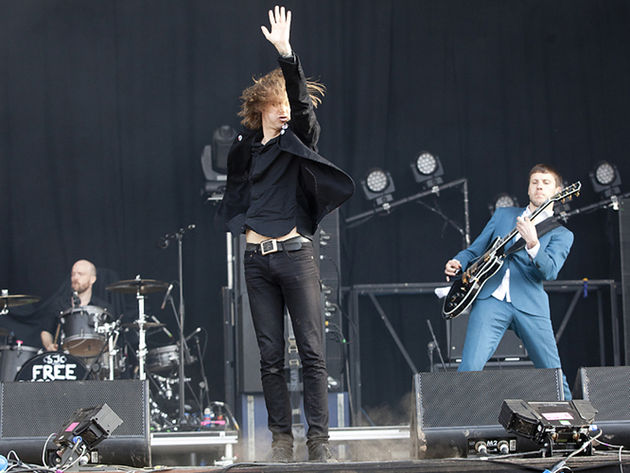 Refused frontman Dennis Lyxzén and guitarist Jon Brännström
