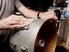 T-Cut applied to cloth is carefully used to restore a wrapped shell.