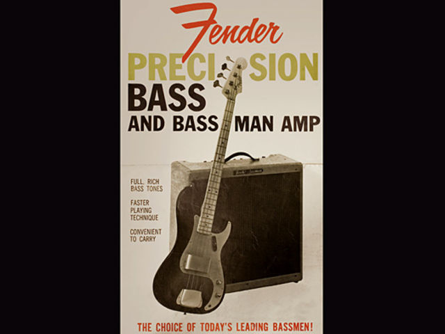 Late 1950s Precision Bass and Bassman advert