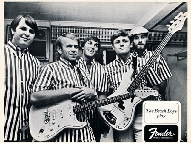 1960s The Beach Boys Play Fender postcard