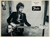 Fresh from going electric in '65, Dylan adds fuel to the folk purists' fire by posing with a Jazz Bass