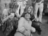 Christine McVie and Stevie Nicks clowning with legendary promoter Bill Graham, 1976