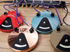 The original Fuzz Faces were red or a grey-silver colour
