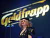 Hunt On stage and Marlene-d up for the Berlin Popkomm festival in September 2005.