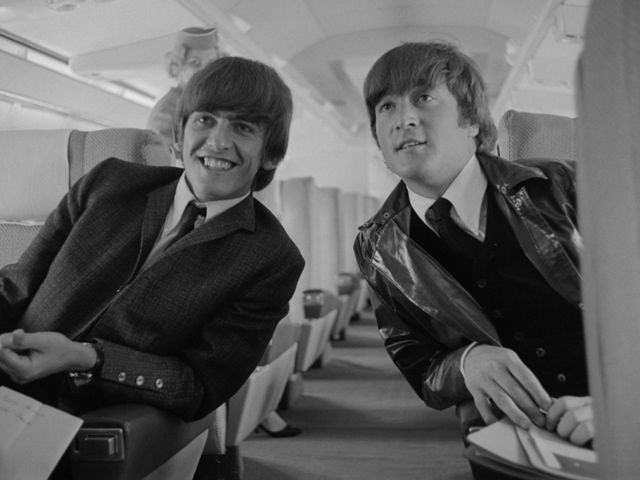 John Lennon and George Harrison