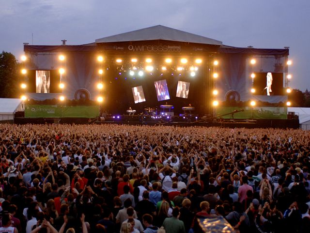Depeche Mode onstage at Wireless 2006