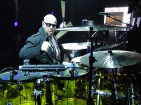 Jason Bonham's Led Zeppelin Experience drum setup in pictures