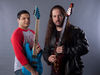 Misha Mansoor of Periphery (left) and John Petrucci of Dream Theater (right)