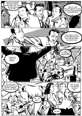 18-page preview: Johnny Cash - I See A Darkness graphic novel